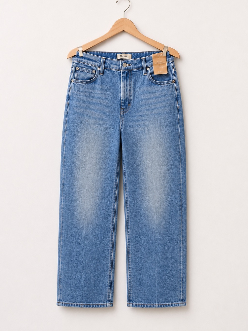 Madewell Men’s Light Wash Curvy 90’s Straight Leg High Rise Jeans NWT Size 33